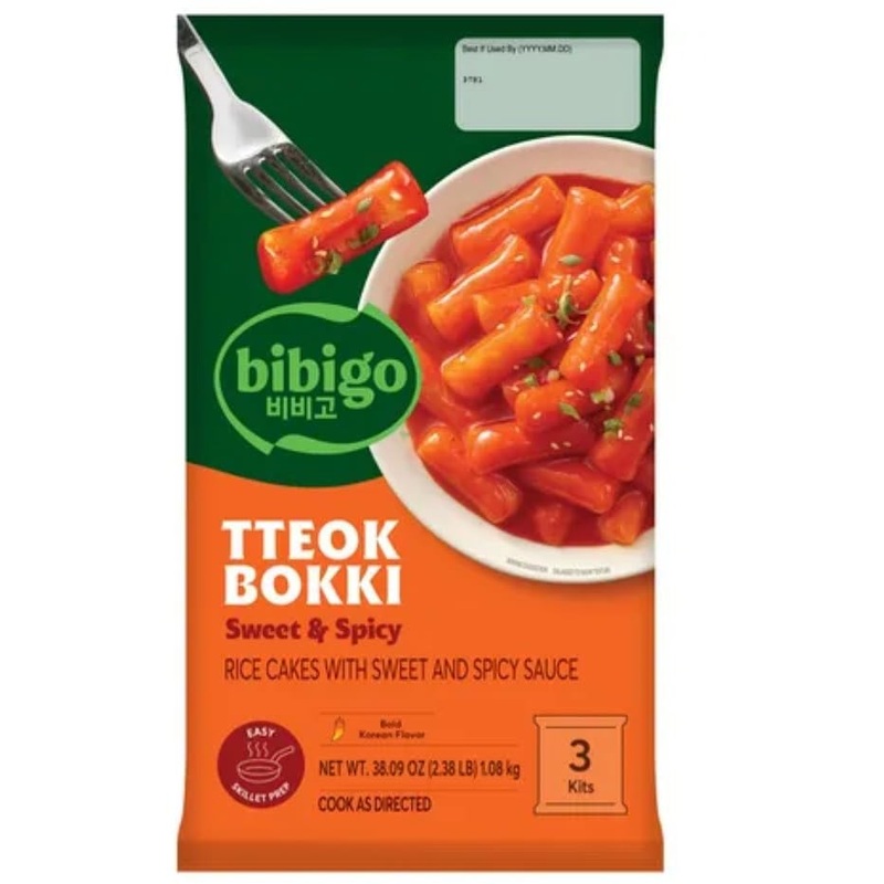 Bibigo Tteokbokki Rice Cakes With Sweet & Spicy Sauce – 38.09 Ounces
