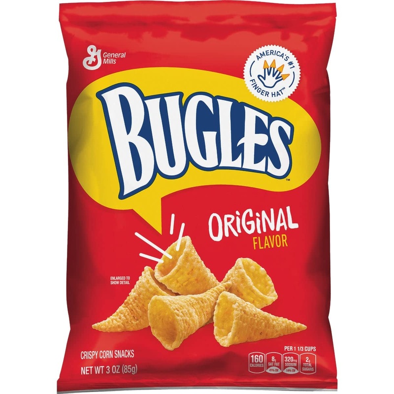 Bugles Corn Snacks, Original, 3 Oz (Pack Of 6)