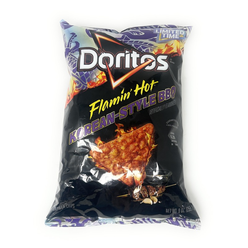 Doritos Flamin Hot Korean Bbq Style Flavored Tortilla Chips