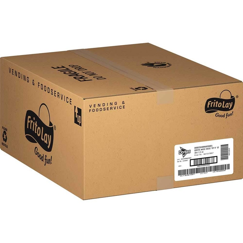 Doritos Top N Go Nacho Cheese Flavor Tortilla Chips, 2.5 Ounce — 18 Per Case.