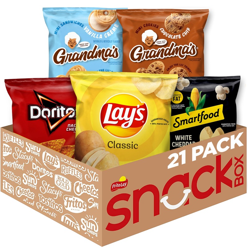 Frito-Lay Chips & Cookies, Smartfood, And Grandma’S Variety Pack (Pack Of 21)