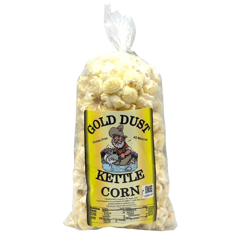 Gold Dust Kettle Corn | Kettle Corn | Sweet And Salty Kettle Corn Popcorn | Non Gmo | Fresh Popped Popcorn | Kettle Popcorn | Ma