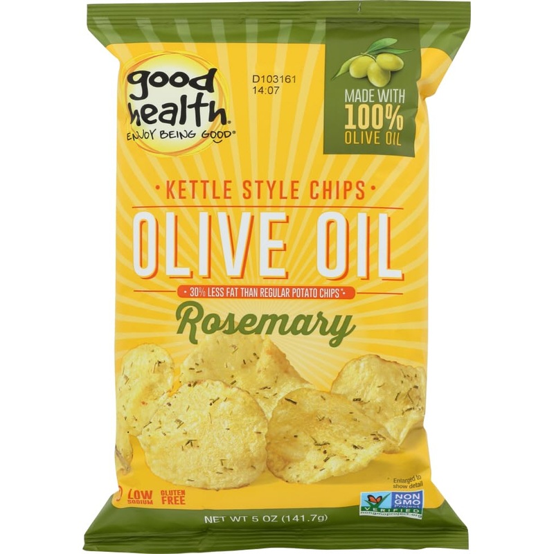 Good Health Olive Oil Kettle Style Chips With Rosemary 5 Oz. Bag (3 Bags)