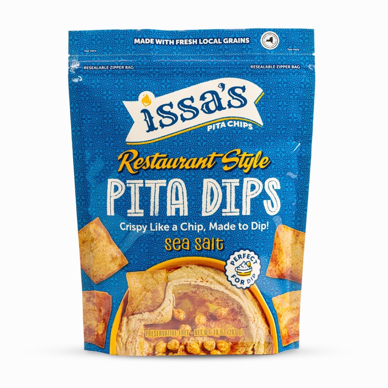 Issa’S Restaurant Style Sea Salt Pita Dips | Authentic Lebanese Pita Chip Recipe | Thin And Crispy Dippable Pita Chips Made With