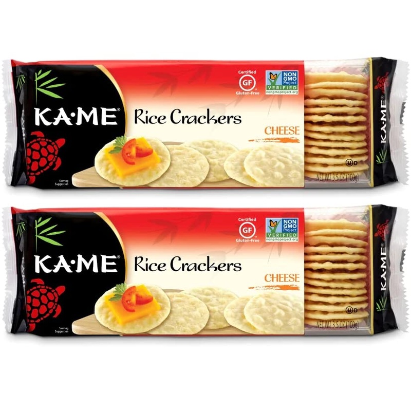 Ka-Me Cheese Rice Crackers 3.5 Oz, Authentic Asian Ingredients, Certified Gluten-Free, No Artificial Flavors/Colors, Non Gmo – (