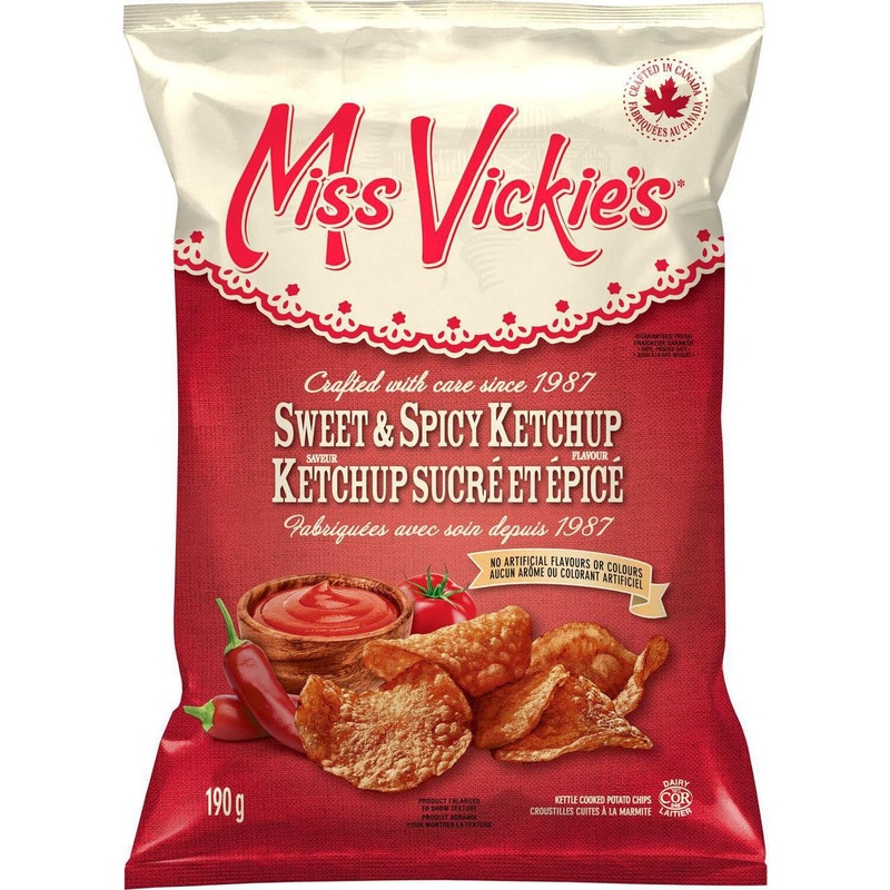 Miss Vickie’S Potato Chips Sweet & Spicy Ketchup, 190G/8Oz {Imported From Canada}