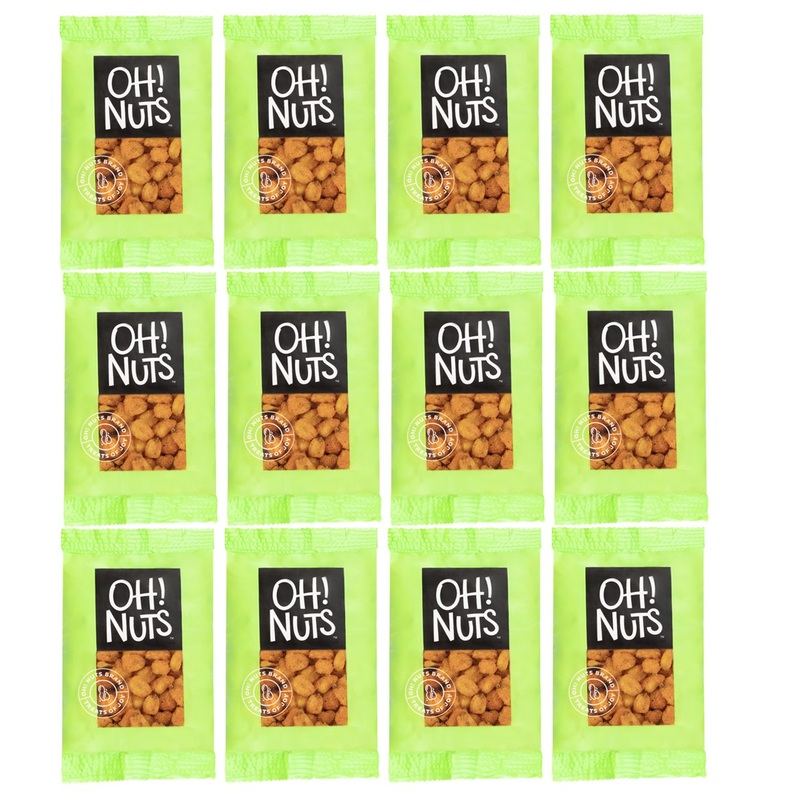 Oh! Nuts Bbq Corn Roasted Salted Individual Nut Snacks For On-The-Go – 12 Convenient Nut Snacks For School – Bulk Nuts Variety –
