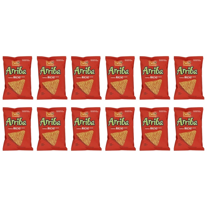 Old Dutch Arriba Nacho Cheese Tortilla Chips, 45G/1.6 Oz. (12 Pack) {Imported From Canada}