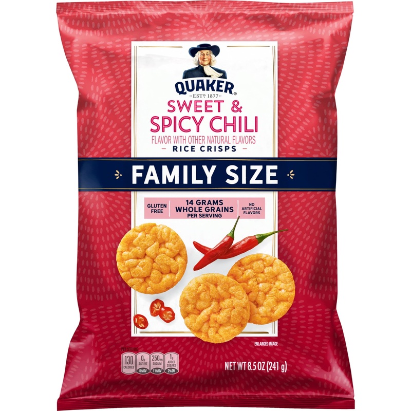 Quaker Rice Crisps, Sweet & Spicy Chili, Gluten Free, 8.5 Oz, 9 Ounce Pack