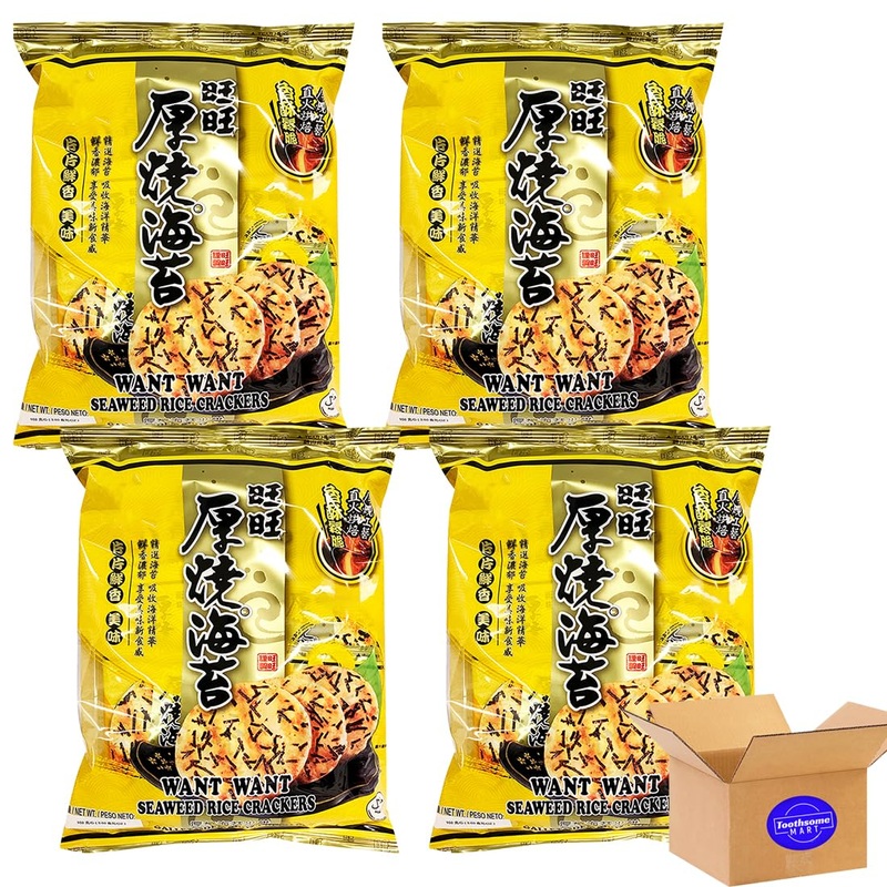 Seaweed Crispy Rice Cracker 3.6Oz/102G Pack Of 4