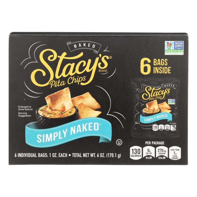 Stacey’S Pita Chips – Simply Naked – 1 Oz – Case Of 72