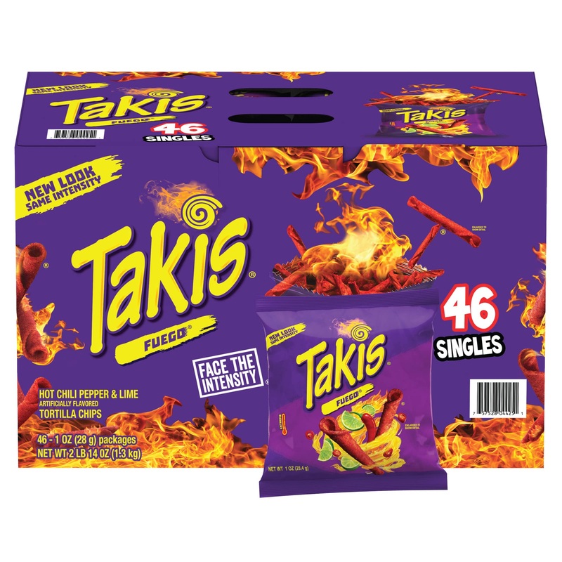 Takis Rolls Fuego, 46 Ounce Multipack – Spicy Rolled Tortilla Chips, Bold Flavor Snack, Perfect for Sharing