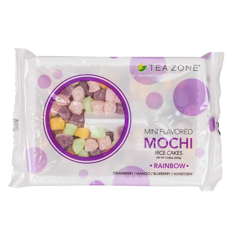 Tea Zone 10.6 Oz Rainbow Mini Mochi, 25 Count