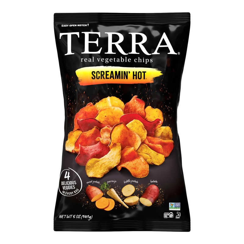 Terra Chips Screamin’ Hot Vegetable Chips, 5 Oz (Pack Of 12)