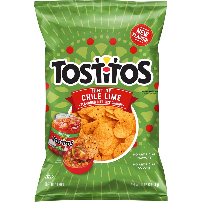 Tostitos Hint Of Chile Lime Bitesize Rounds, 11Oz
