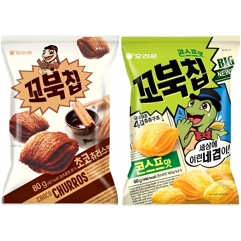 Turtle Chips Corn Soup, 80G (Pack Of 1)+ Choco Churros 80G(Pack Of 1)