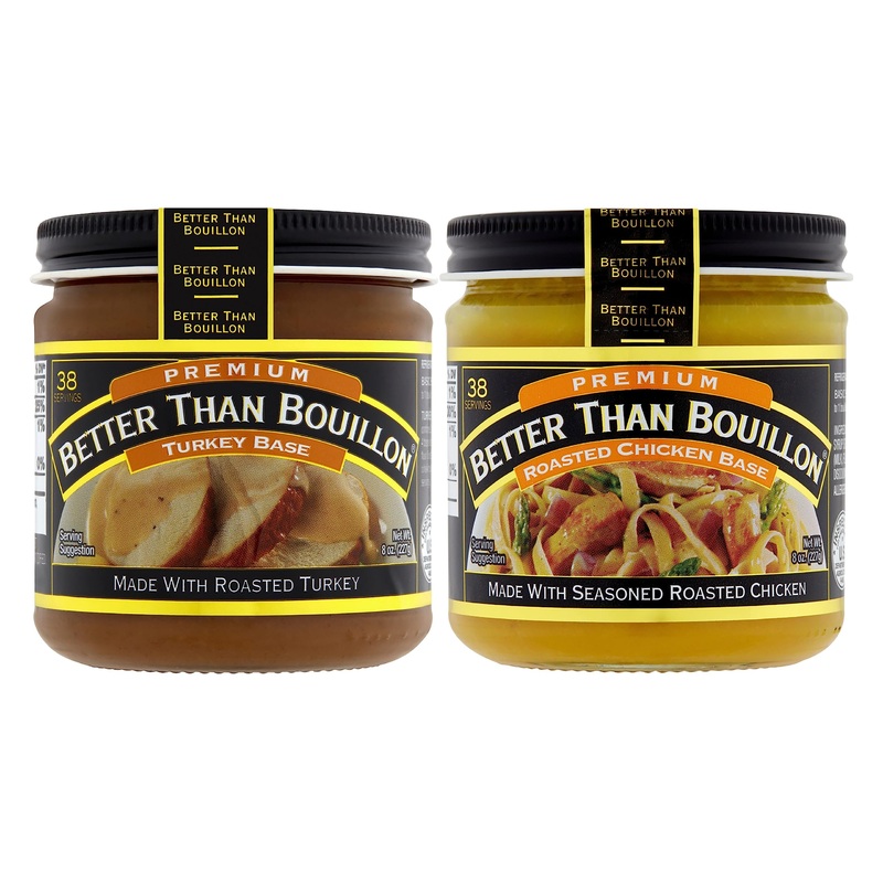 Better Than Bouillon Variety Pack (8.00 Ounce (Pack Of 2), Turkey + Chicken)