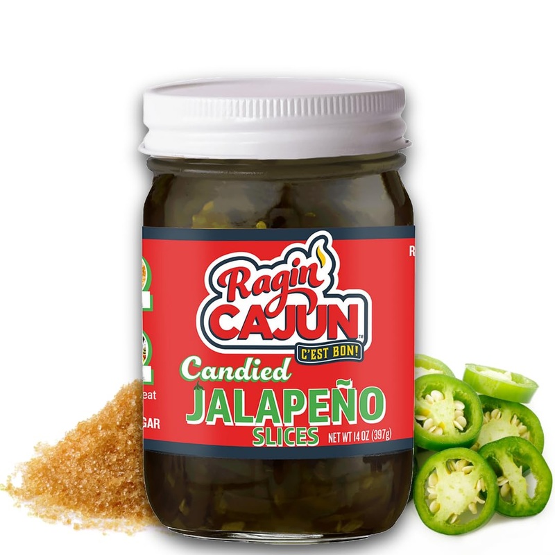 Candied Jalapeo Slices 12 Fl Oz Ragin’ Cajun Foods (Pack Of 1)
