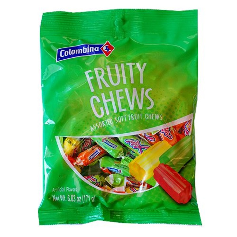 Colombina Fruity Chews Assorted Soft Fruit Chews – 6.03-oz. Bag