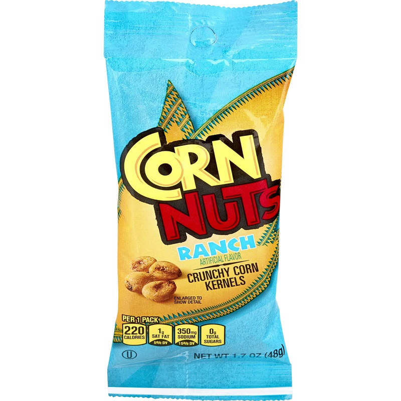Corn Nuts Ranch Flavored Corn Kernels, Crunchy Corn Snacks, Snack Box, Variety Packs For Adults, 1.7 Oz. (Pack Of 18)