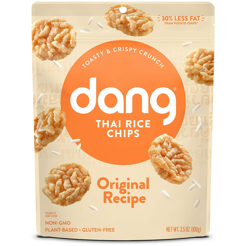Dang Thai Rice Chips | Original | 12 Pack | Vegan, Gluten Free, Non Gmo Rice Crisps, Healthy Snacks Made With Whole Foods | 3.5