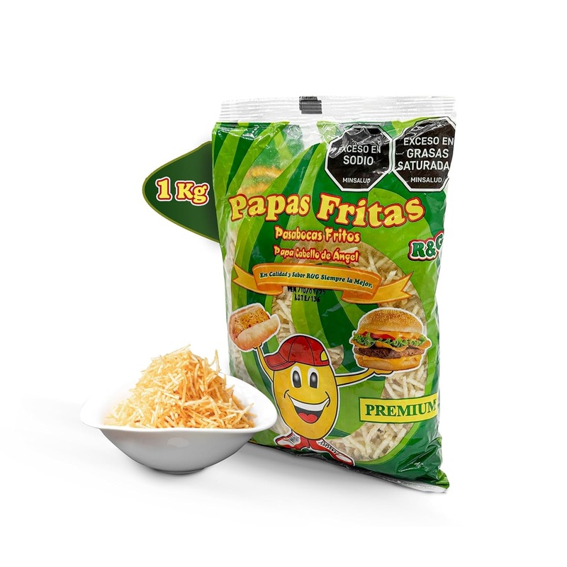 Deca Experts – Shoestring Potato Sticks, Crispy, Crunchy Snack Hotdog Of 35.27Oz – 1000Gr – Papitas De Hotdog – Papas Cabello De