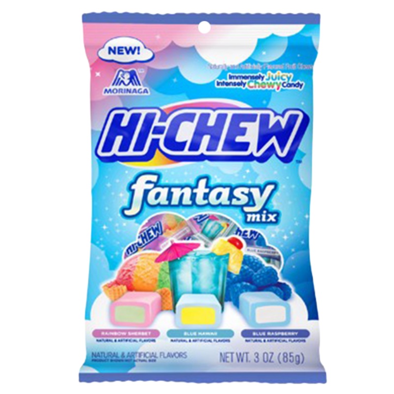 Hi-Chew Fantasy Mix (Rainbow Sherbet, Blue Hawaii, Blue Raspberry)