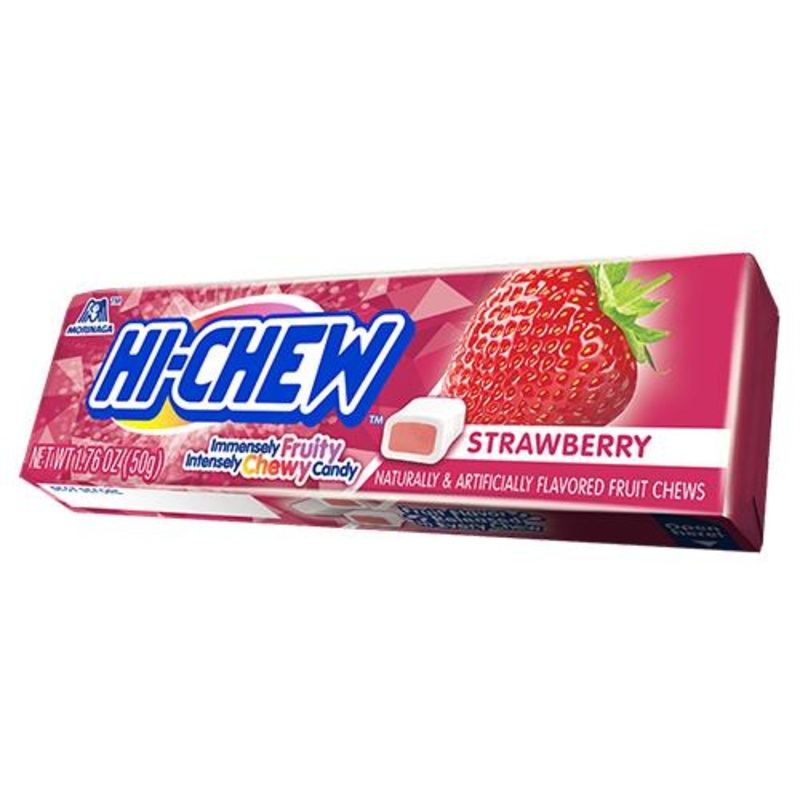 Hi-Chew Strawberry Fruit Chews – 1.76-oz. Bar
