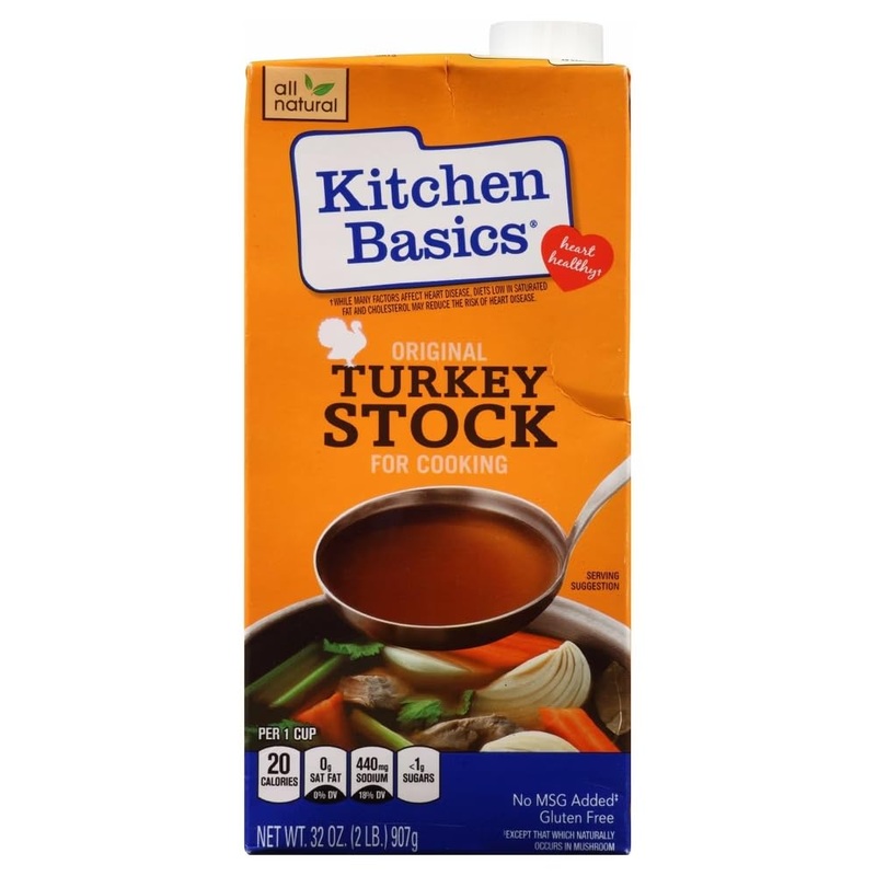 Kitchen Basics Original Turkey Stock, Gluten Free, 32 Oz. Carton, (Pack Of 6)