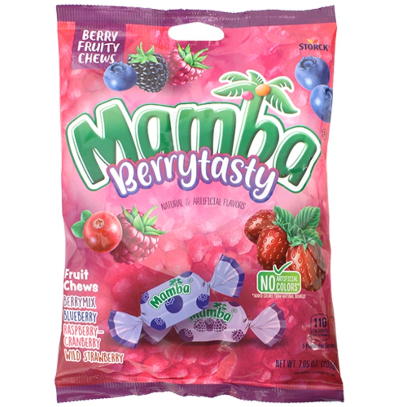 Mamba Berrytasty Fruity Chews 7.05 oz. Bag