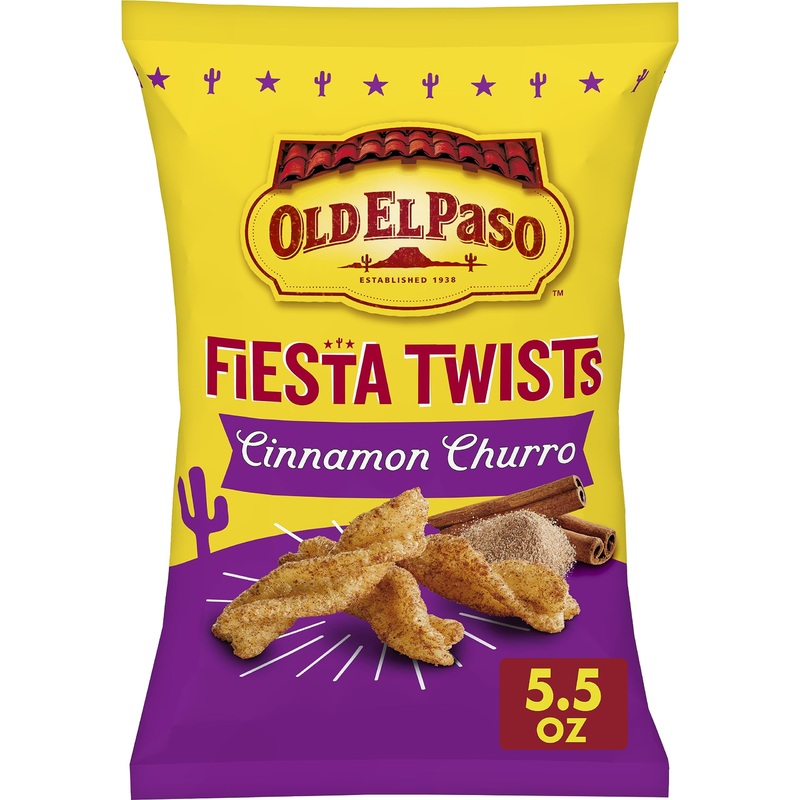 Old El Paso Fiesta Twists, Cinnamon Churro, Crispy Corn Snacks, 5.5 Oz