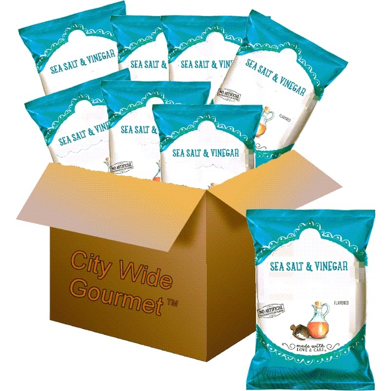 Salt & Vinegar Kettle Cooked Potato Chips, 1.375 Ounce Bags (8 Ct)