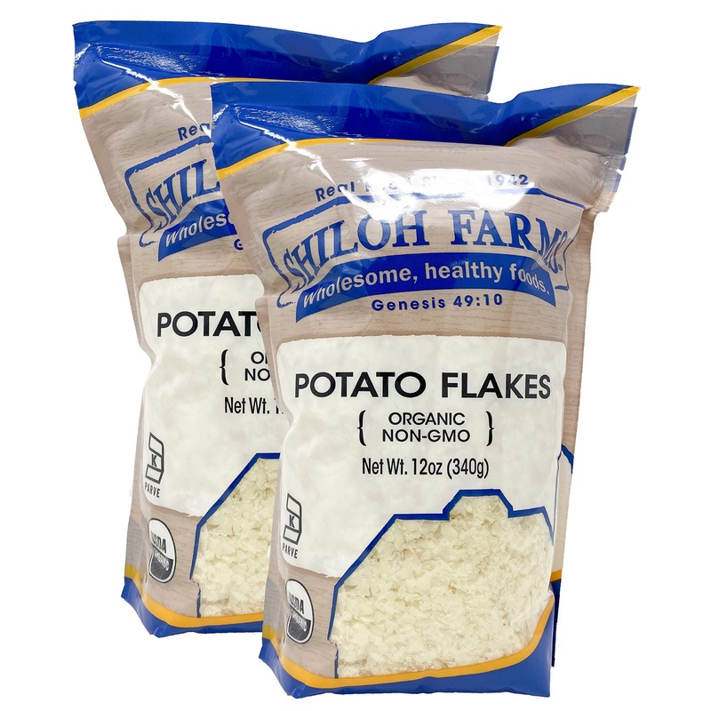 Shiloh Farms Organic Potato Flakes 12 Ounce – 2 Pack – Non Gmo Kosher Product Of Usa