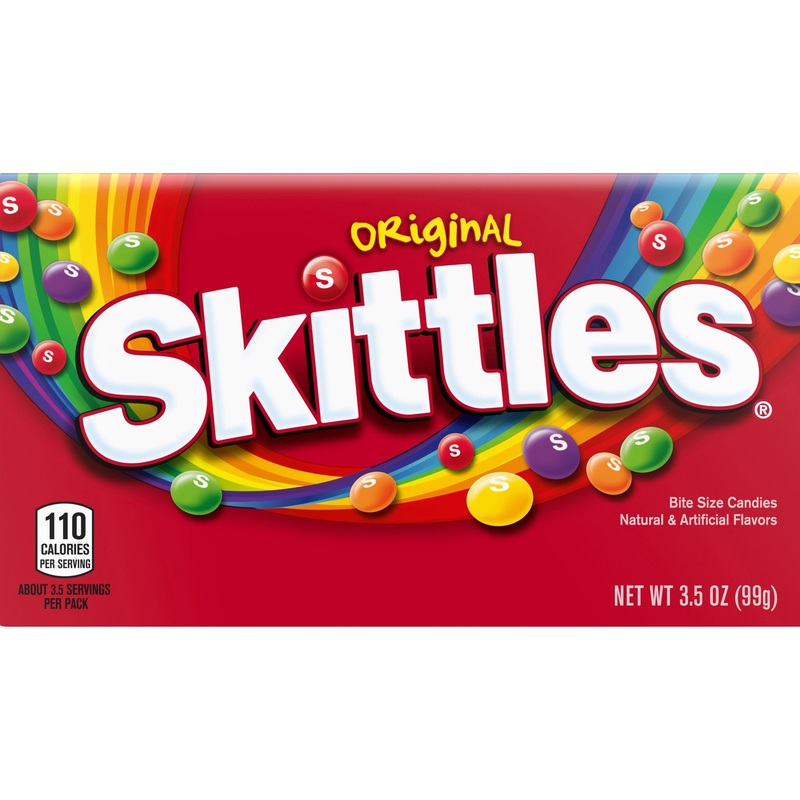 Skittles Original Bite Size Candies – 3.5-oz. Theater Box