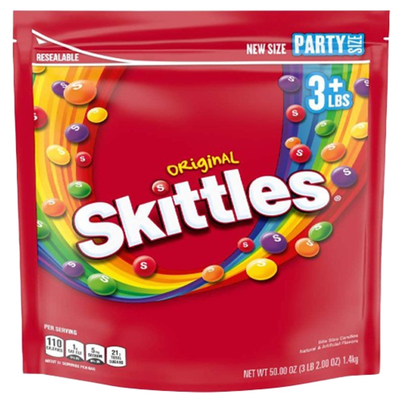 Skittles Original Bite Size Candies – 50-oz. Bag