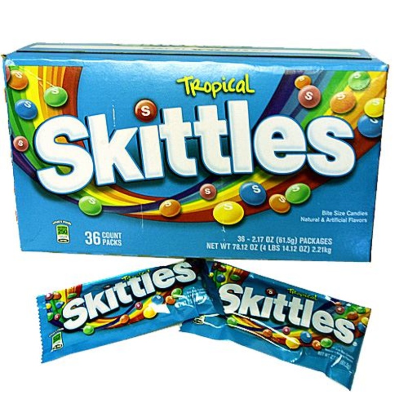 Skittles Tropical Bite Size Candies – 2.17-oz. Bag