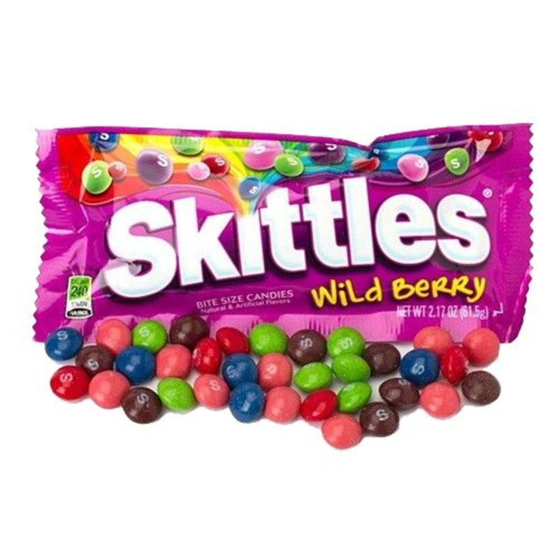 Skittles Wild Berry Bite Size Candies – 2.17-oz. Bag