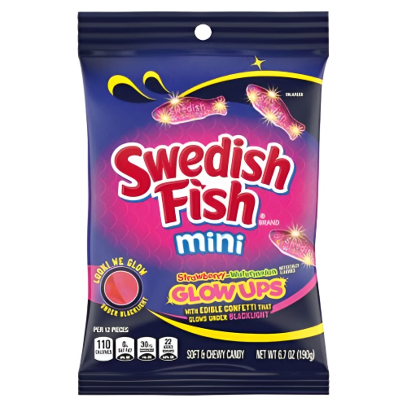 Swedish Fish Mini Glowups 6.7 oz. Bag