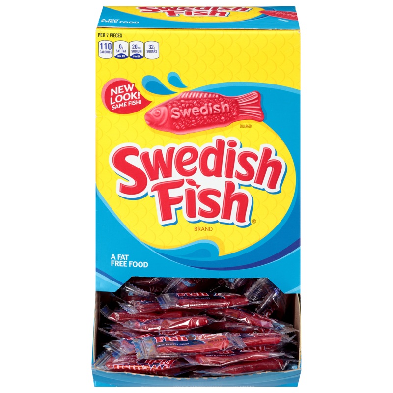 Swedish Fish Soft & Chewy Candy – Box of 240