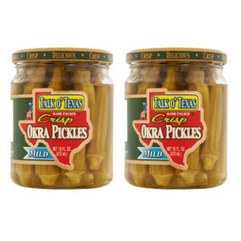 Talk O Texas Okra Pickled Mild (Pack Of 2)