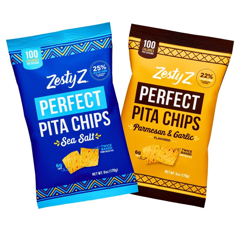 Zesty Z – High Fiber Pita Chip -Variety – High Fiber Snacks, 100 Calories Per Serving, Lower In Carbs – Healthy Snacks – Great F