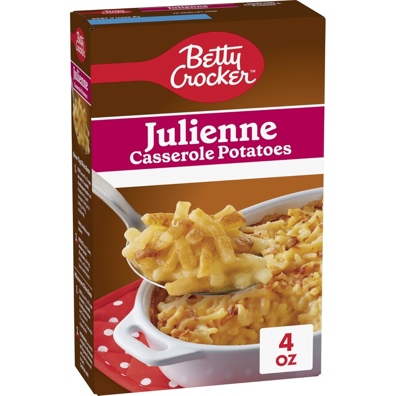Betty Crocker Julienne Casserole Potatoes, Made With Real Cheese, 4 Oz Box