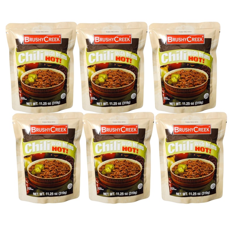Generic Hot Chili with Beans, 11.25 oz, Pack of 6 – Flavorful and Convenient Canned Chili