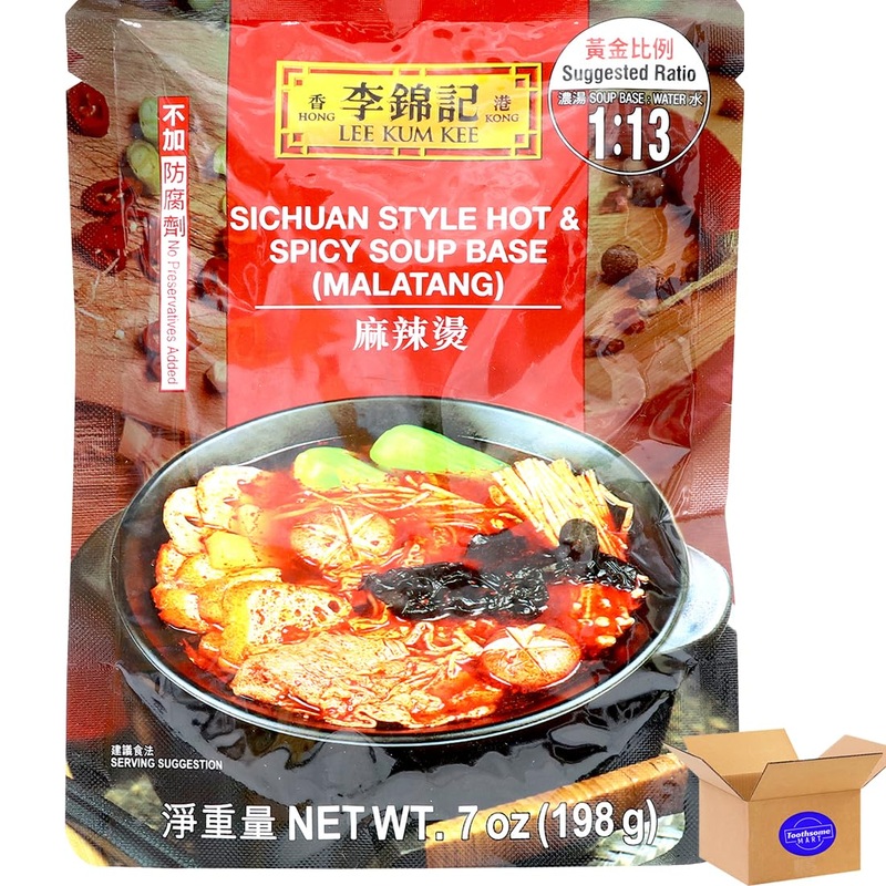 L K K Sichuan Style Hot &Spicy Soup Base(Ma La Tang) 7Oz/198G 1Pack