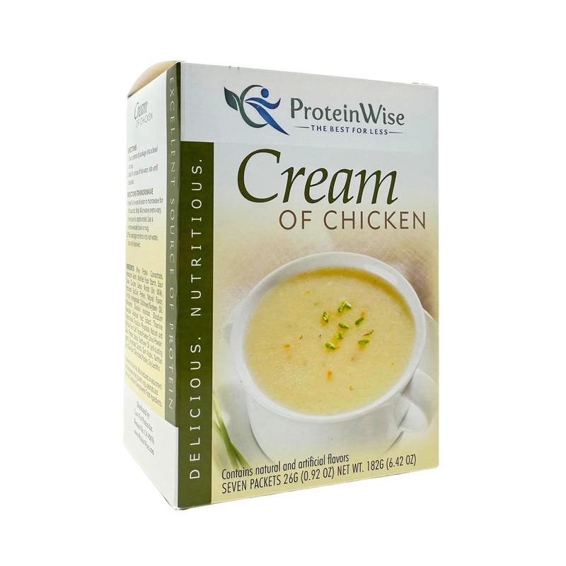 Proteinwise – Cream Of Chicken Protein Soup – 7/Box