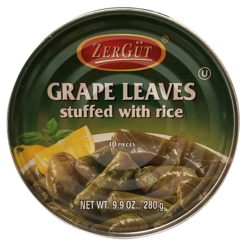 Zergut | Grape Leaves Stuffed With Rice | Vegetarian | Ready To Serve | No Artificial Colors, Additives, Or Preservatives | 9.9