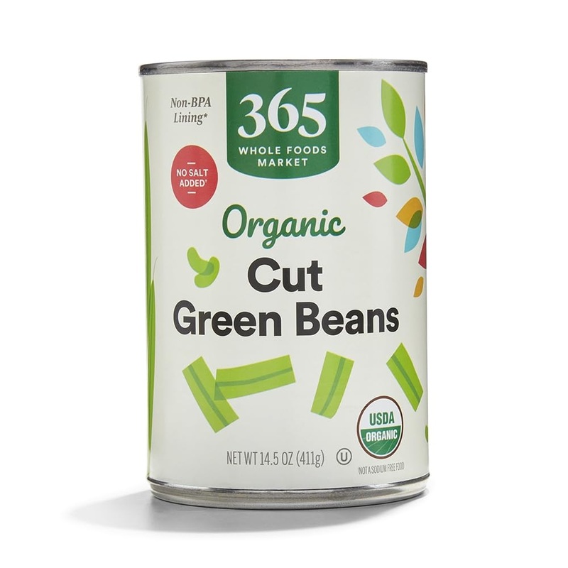 365 By Whole Foods Market, Organic Green Beans, No Salt Added, 14.5 Ounce
