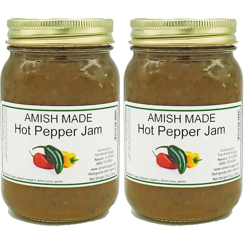Amish Jam – Two 16 Oz Jars (Hot Pepper Jam)