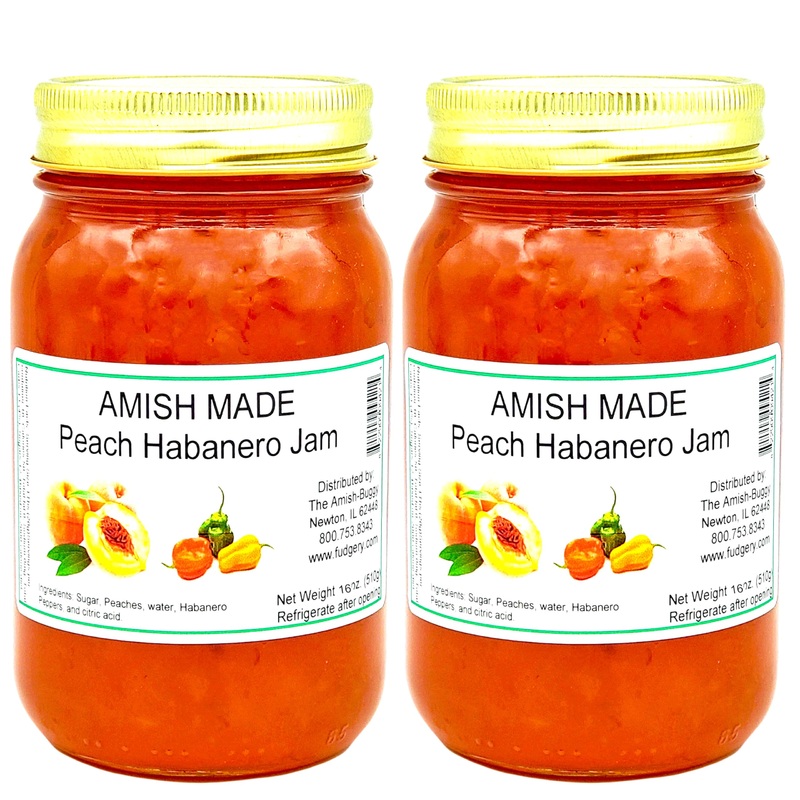 Amish Jam – Two 16 Oz Jars (Peach Habanero)