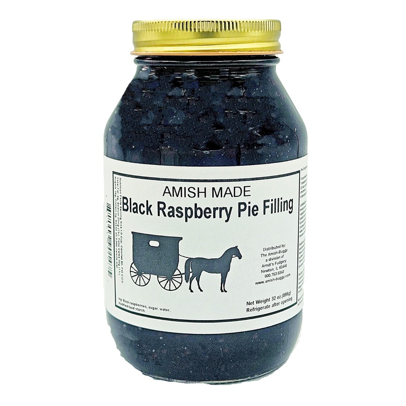 Amish Pie Filling And Topping (Black Raspberry 1-Jar)